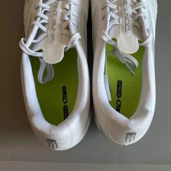Under Armour Football Cleats White Silver Blur Lux MC 3023956-103 Mens Size 11.5 main image 4